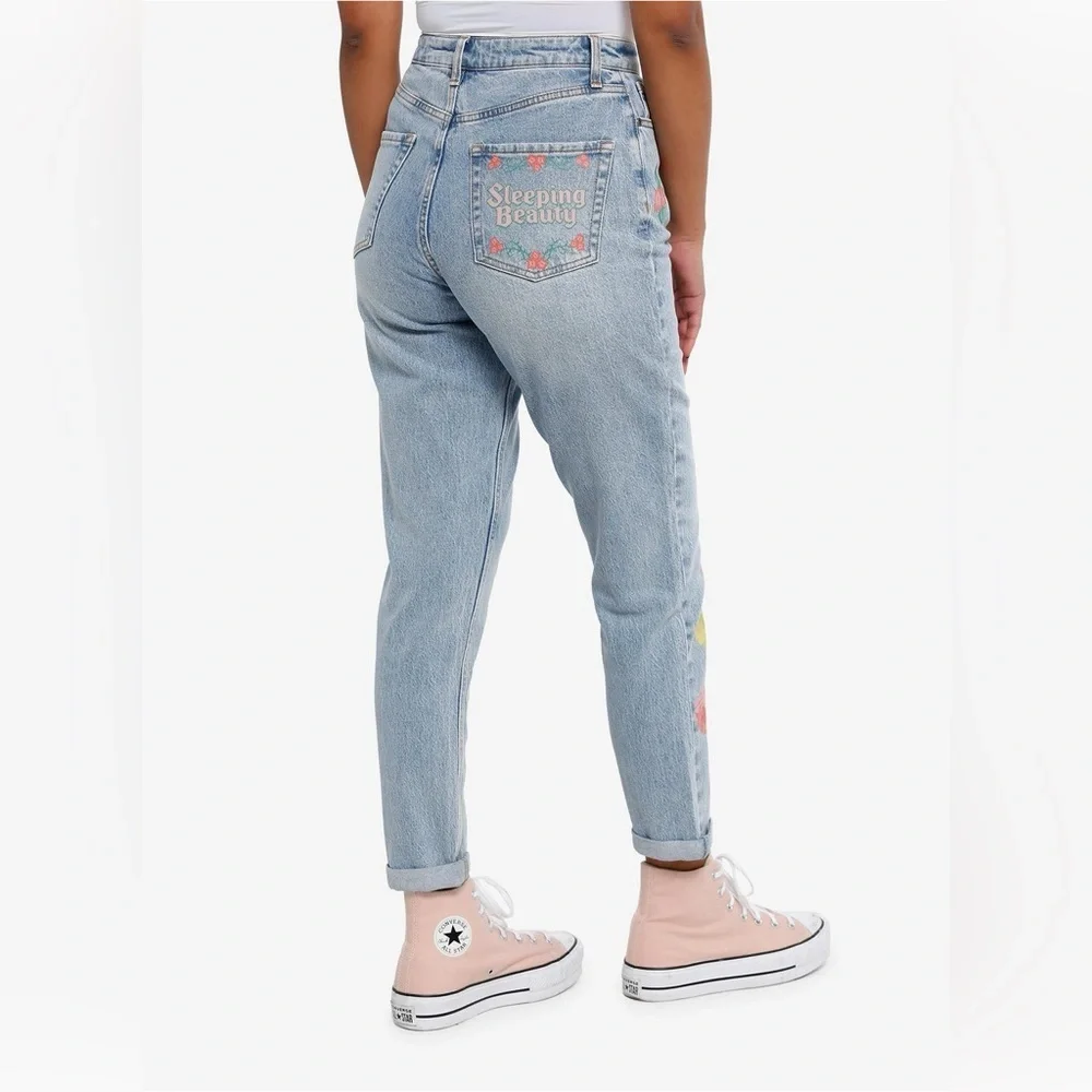 Disney Sleeping Beauty Three Good Fairies Mom Jeans Her Universe size 13